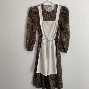 Pioneer Girl Costume Dress with Apron